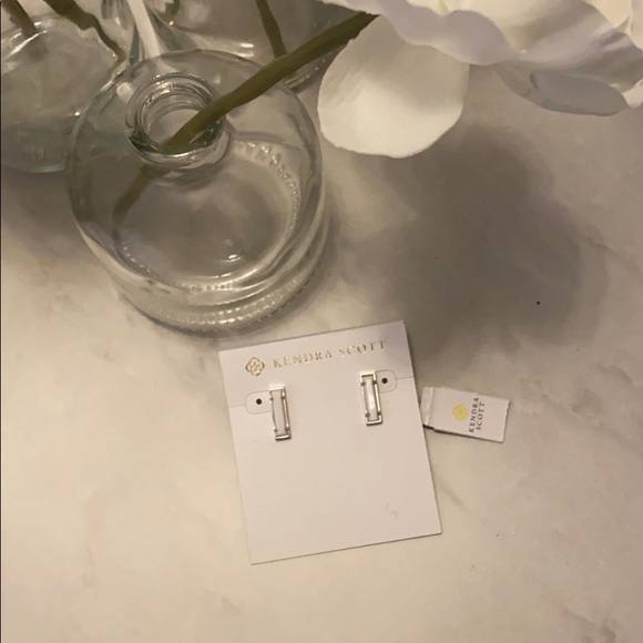 Kendra Scott Jewelry - Kendra Scott Silver and White Lady Stud Earrings